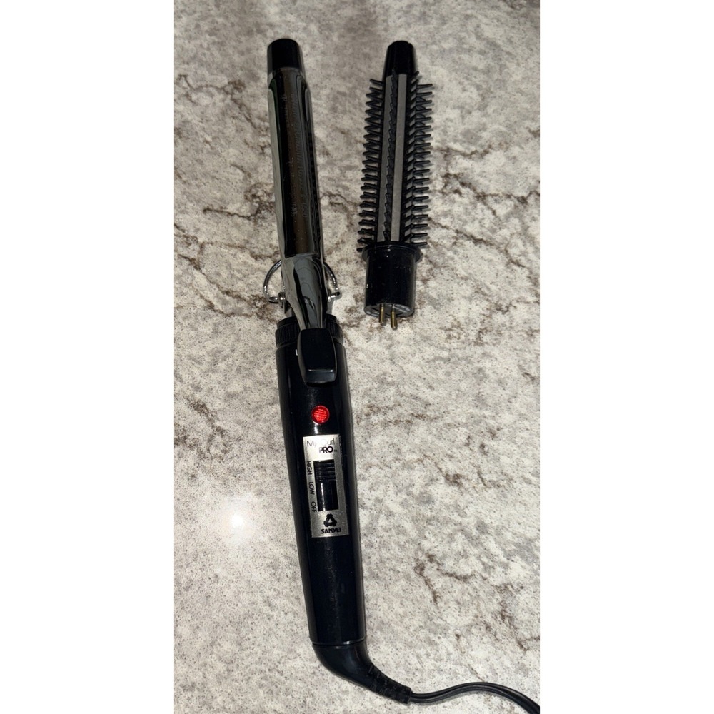 Vintage My Curl Pro Dry Curling Iron Interchangeable Brush Model SN-108